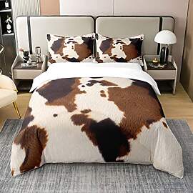 Rindsleder 100% Gewaschene Baumwolle Bettbezug