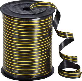 Ringelband mit schwarzem Goldrand,
