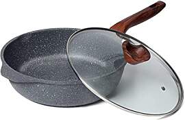 RIOVARM 28cm Tiefe Pfanne Hochrandpfanne,