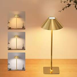 RIXGLEAM Tischlampe Kabellos, LED Tischlampe Akku