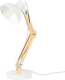 RLCLUTW Tischlampe aus Naturholz – Verstellbare