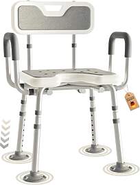 RMAN® Stabil Duschstuhl mit Armlehne [150kg