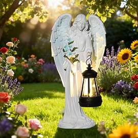 RNPKZ Solar Engel Gartenstatuen, LED Fairy Engel
