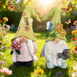 RNPKZ Wichtel Frühling Deko, 2 Stück Frühling