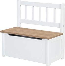 roba Kindertruhenbank Woody - Spielzeugtruhe in