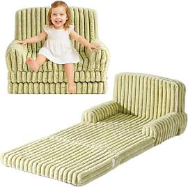 ROBUD Kinder Sofa 2-in-1 Klappsofa & Matratze