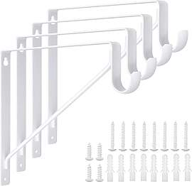 Robuste Schrankstangenhalterungen, 27,9 x 27,9 x