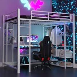 Robustes Metall-Hochbett 140*200cm