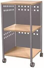 rocada Bürowagen buche 3 Ebenen 45,0 x 45,0 x