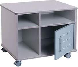 rocada Bürowagen grau 3 Ebenen 72,0 x 59,0 x 57,5 