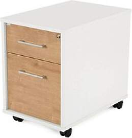 rocada Mobiler Rollcontainer weiß/eiche 2