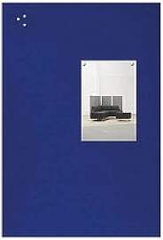 rocada Pinnwand Skin 50,0 x 75,0 cm Textil blau