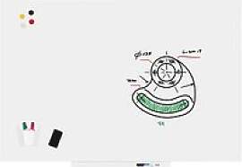 rocada Whiteboard PRO Skin 100,0 x 150,0 cm weiß