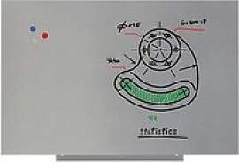rocada Whiteboard PRO Skin 75,0 x 100,0 cm silber
