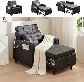 ROCSUMOO Schlafsessel 3 in 1 Schlafsofa,