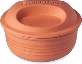 Römertopf Multibräter rund aus Naturton, Keramik 