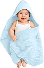 ROEOWENE Baby Handtuch Kapuze Musselin Baumwolle