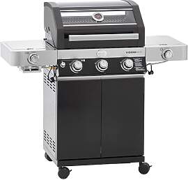 RÖSLE Gasgrill BBQ-Station VIDERO G3-S Schwarz,