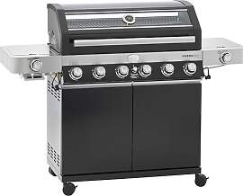 RÖSLE Gasgrill BBQ-Station VIDERO G6-S Schwarz,