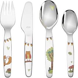 RÖSLE Waldfreunde Kinderbesteck-Set 4tlg
