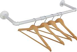 Rohre Kleiderstange 70cm Wandmontage, Abnehmbar
