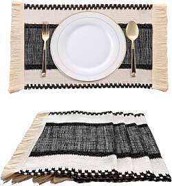 RoiYeel Boho Tischsets 4er Set,