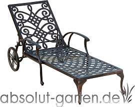 Roll- Liege Nexus Aluguss Gartenliege
