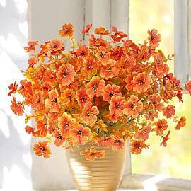 ROLLWAY 6 Bündel Herbstblumen Künstlich