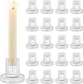Romadedi Glas Kerzenhalter Kerzenständer für