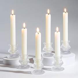 Romadedi Glas Kerzenständer Kerzenhalter