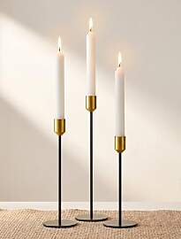 Romadedi Kerzenständer Gold & Schwarz