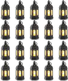 Romadedi Laterne Schwarz Halloween Deko - 20er Set 