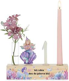Romadedi Meerjungfrau Geburtstag Deko für 1.