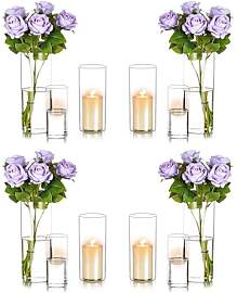 Romadedi Windlicht Glas Glaszylinder Tischdeko: