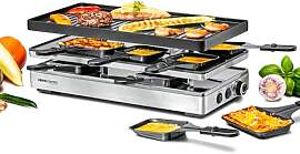 ROMMELSBACHER Pizza Raclette RCP 1800, Wendeplatte 
