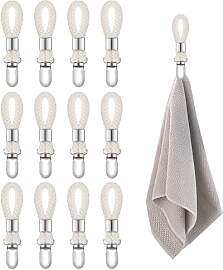 ROOMHUAWAY 12 Stück Beige Handtuch Aufhänger mit 