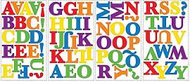 RoomMates - Wandsticker ABC kunterbunt 73 Stück