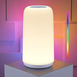 ROOTRO LED Nachttischlampe Touch Dimmbar,