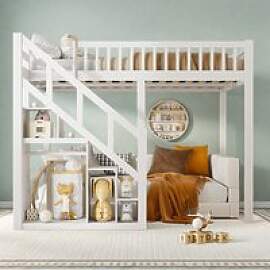 Rosahqnda Etagenbett 140x200 cm Kinderbett mit