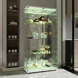 Rosahqnda Glasvitrine mit LED, 4-stufige