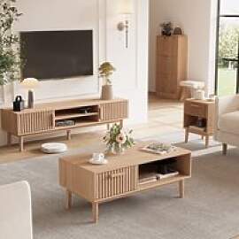 Rosahqnda TV-Schrank 150 cm lang, 2 Nachttische,