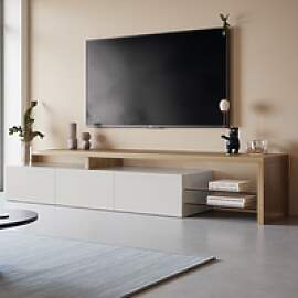 Rosahqnda TV-Schrank mit LED-Beleuchtung,