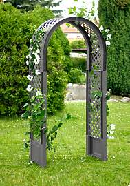 Rosenbogen KHW, grau, B:100cm H:207cm T:6cm,