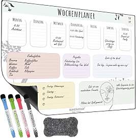 Rosenfeld Magnetischer Wochenplaner Whiteboard -