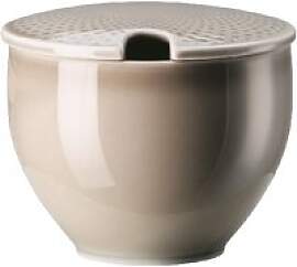 Rosenthal Junto Pearl Grey - Porzellan Zuckerdose