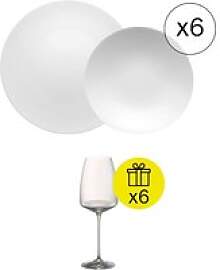 Rosenthal TAC Weiß IkonischesTafelservice für 6, 
