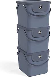 Rotho Albula 3er-Set Wäschesammler 40l,