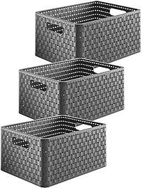 Rotho Country 3er-Set Aufbewahrungsbox 18l in