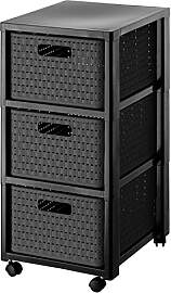 Rotho Country Rollcontainer mit 3 Schubladen in