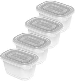 Rotho Freeze 4er-Set Gefrierdosen 0.75l mit
